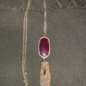 Kendra Scott Rayne Necklace Maroon
